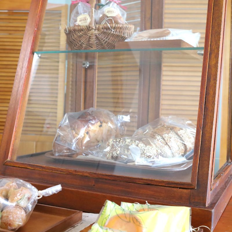 アンティークガラスケース パンケース 焼き菓子 - 収納家具